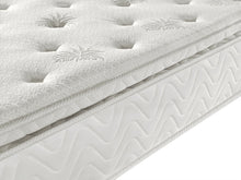 Load image into Gallery viewer, 3ft Mattress Single Pocket Sprung Pillow Top AGI Serenity Aloe Vera Boxed