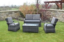 Load image into Gallery viewer, Athens Garden Sofa Set 2 Seat Sofa Coffee Table plus 2 Chairs Rattan