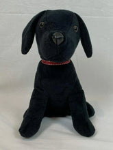 Load image into Gallery viewer, Black Dog Soft Furry Doorstop Fabric Home Office Door Stopper