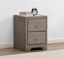 Load image into Gallery viewer, Cavan Bedside Cabinet 2-Drawer Mink Bedroom Storage Table