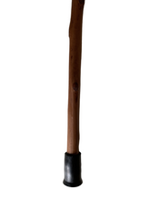 Load image into Gallery viewer, Traditional Chestnut Walking Stick Rubber Ferrule Strong Crook Handle