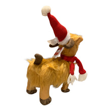 Load image into Gallery viewer, Highland Cow Singing Dancing Christmas Stuffed Animal Funny Jingle Bells Gift