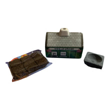 Load image into Gallery viewer, Irish Turf Peat Incense Ceramic Post Office An Post Burner Set St Patrick's Gift