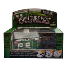Load image into Gallery viewer, Irish Turf Peat Incense Ceramic Post Office An Post Burner Set St Patrick's Gift