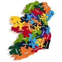 Load image into Gallery viewer, Map of Ireland Jigsaw Puzzle Wooden 32 Counties Children Kids All Ages Gift