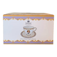Load image into Gallery viewer, Her Majesty Queen Elizabeth II Commemorative Teacup and Saucer Fine Bone China UK Royalty Gift