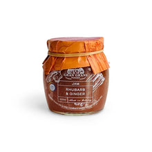 Load image into Gallery viewer, Raspberry Rhubarb and Ginger Strawberry Jams Pack of 3 Mini Preserves