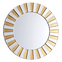 Load image into Gallery viewer, Round Mirror 60cm Gold Silver Wall Hanging Beveled Edge Hallway Bathroom Bedroom