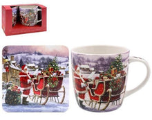 Load image into Gallery viewer, Santa Claus Mug and Coaster Set