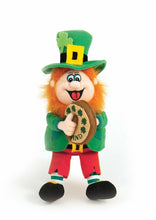 Load image into Gallery viewer, Singing Finnegan Leprechaun Bodhran Soft Toy Musical 27cm St Patrick's Day Gift