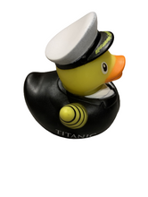Load image into Gallery viewer, Titanic 1912 Bath Toy Yellow Duck Officer White Star Line Children 2 Pack Gift