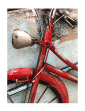 Load image into Gallery viewer, 3D Metal Wall Art Vibrant Red Bicycle Wood Home Decor