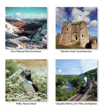 Load image into Gallery viewer, Wales 2027 Calendar Wall Planner Organiser Puffin Skomer Island Castell Conwy