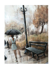 Load image into Gallery viewer, 3D Metal Picture Wall Art Walk In The Park Romantic Scene 80 x 80cm Gift