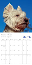 Load image into Gallery viewer, West Highland Terriers Calendar 2027 Wall Planner Organiser Westies Dogs