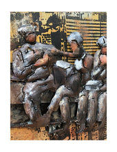 Load image into Gallery viewer, Crafted Charm 3D Metal and Wood Wall Art Celebrating NYC’s Iconic Workmen