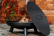 Load image into Gallery viewer, Bali Fire Bowl and Lid Natural Steel Cook King Handmade in EU