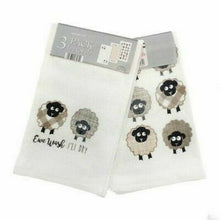 Load image into Gallery viewer, Kitchen Tea Towels 100% Cotton 3 in a Pack