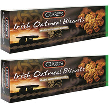 Load image into Gallery viewer, Clare's Irish Oatmeal Biscuits Shamrock Shape 135g x 2 packs
