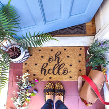 Load image into Gallery viewer, Oh Hello Dotty Doormat