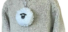 Load image into Gallery viewer, Dangly Sheep Zip Neck Pebble Fleece Stone Embroidered Children Assorted Sizes
