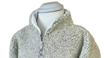 Load image into Gallery viewer, Dangly MacMoo Zip Neck Pebble Fleece Stone Embroidered Children Assorted Sizes
