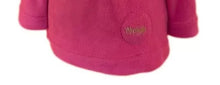 Load image into Gallery viewer, Dozy Mares Zip Neck Fleece Cerise Children Embroidered Sound Effect Pullover
