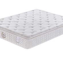 Load image into Gallery viewer, 3ft Mattress Single Pocket Sprung Pillow Top AGI Serenity Aloe Vera Boxed
