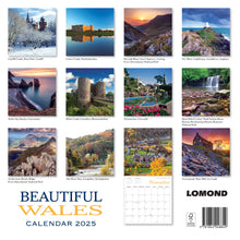 Load image into Gallery viewer, Beautiful Wales Calendar 2025 Organiser Hanging Wall Planner Christmas Gift
