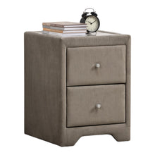 Load image into Gallery viewer, Cavan Bedside Cabinet 2-Drawer Mink Bedroom Storage Table
