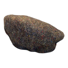 Load image into Gallery viewer, Flat Cap Vintage Donegal Brown Tweed Hanna Handmade Ireland 100% Wool Irish Gift
