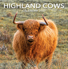 Load image into Gallery viewer, Highland Cows Calendar 2027 Wall Planner Organiser Scottish Cattle Animals
