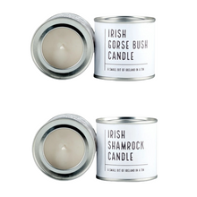 Load image into Gallery viewer, Candles Set of 2 Irish Gorse Bush and Shamrock
