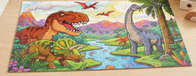 Load image into Gallery viewer, Jurassic Journey Jigsaw Puzzle Art 100 Pieces Animals Children Kids Christmas
