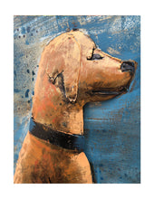 Load image into Gallery viewer, 3D Metal Picture Wall Art One Man and His Dog Sea Scene 80 x 80cm Gift
