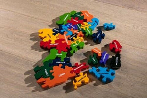 Map of Ireland Jigsaw Puzzle Wooden 32 Counties Children Kids All Ages Gift