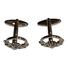 Load image into Gallery viewer, Mens Cufflinks Irish Claddagh Metal Saint Patrick&#39;s Ireland Icon Gift
