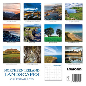 Northern Ireland Landscapes Calendar 2026 Organiser Wall Planner Christmas Gift