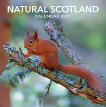 Load image into Gallery viewer, Natural Scotland 2027 Calendar Wall Planner Organiser Red Kite Puffins
