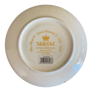 Her Majesty Queen Elizabeth II Commemorative Teacup and Saucer Fine Bone China UK Royalty Gift
