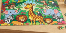 Load image into Gallery viewer, Safari Sightings Jigsaw Puzzle Art 100 Pieces Animals Birds Jungle Children
