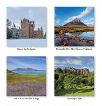 Load image into Gallery viewer, Scotland 2027 Calendar Wall Planner Organiser Edinburgh Castle Kelpies
