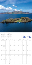 Load image into Gallery viewer, Scotland From The Air 2027 Calendar Wall Planner Organiser Eilean Donan Castle
