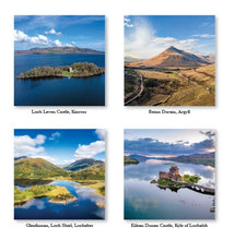 Load image into Gallery viewer, Scotland From The Air 2027 Calendar Wall Planner Organiser Eilean Donan Castle
