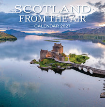 Load image into Gallery viewer, Scotland From The Air 2027 Calendar Wall Planner Organiser Eilean Donan Castle
