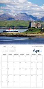 Scottish Coastlines Calendar 2025 Organiser Wall Planner Christmas Gift