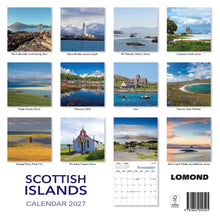 Load image into Gallery viewer, Scottish Islands 2027 Calendar Wall Planner Organiser Cuillin Hills
