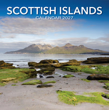 Load image into Gallery viewer, Scottish Islands 2027 Calendar Wall Planner Organiser Cuillin Hills
