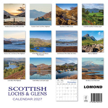 Load image into Gallery viewer, Scottish Lochs and Glens 2027 Calendar Wall Planner Organiser Loch Etive
