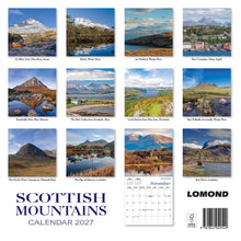 Load image into Gallery viewer, Scottish Mountains 2027 Calendar Wall Planner Organiser Ben Nevis
